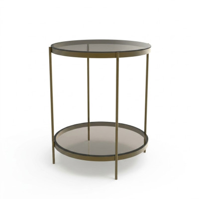 Tavolino in vetro di design elegante nuovo di lusso moderno Grigio Nuovo