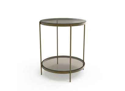 Tavolino in vetro di design elegante nuovo di lusso moderno Grigio Nuovo