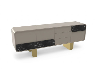 Mobile design con specchio, console per mobili di design in legno.