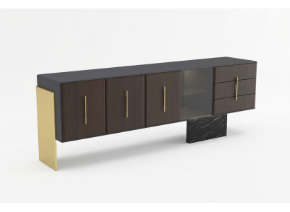 Mobile porta TV di lusso in legno moderno con cassetti, design nuovo
