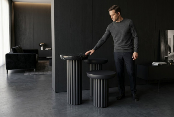 Tavolino soggiorno design di lusso in nero, novità