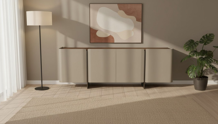 Mobile sideboard moderno in legno per soggiorno di lusso 220cm