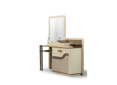 Tavolo da trucco di design con specchio in camera da letto Elegante mobile cassettiera