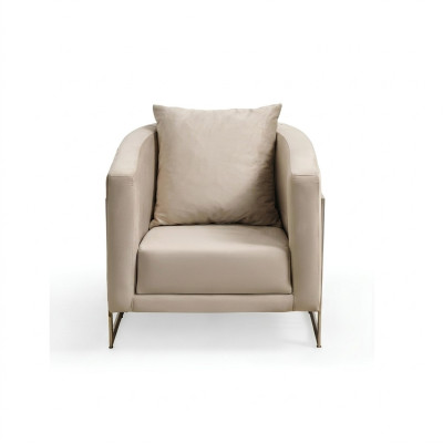 Poltrona 1 posto in tessuto lounge imbottita di lusso seduta relax nuovissima per il soggiorno.