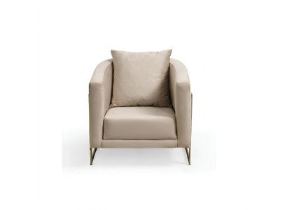 Poltrona 1 posto in tessuto lounge imbottita di lusso seduta relax nuovissima per il soggiorno.