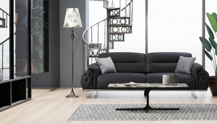 Set divano 3+1 posti imbottito di lusso 2 pezzi soggiorno mobili divano