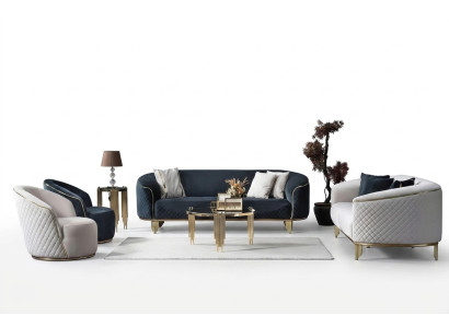 Set divano designer 4 pezzi in soggiorno divani 3 posti divano poltrona design moderno