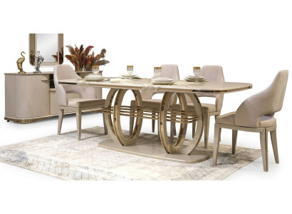 Tavolo da pranzo tavolo da pranzo angolo pranzo mobili da pranzo tavolo legno oro beige