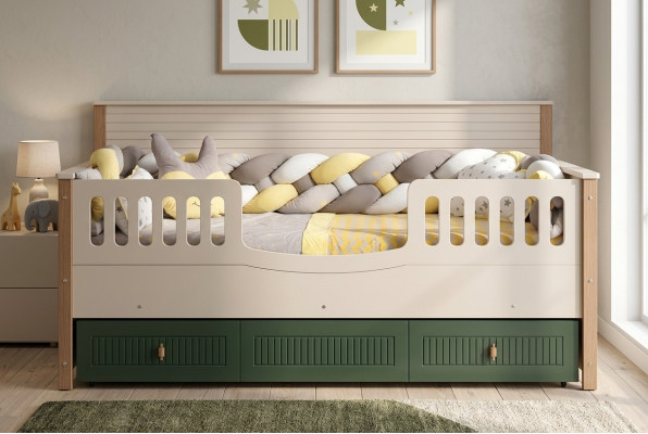 Telaio del letto Lettino Letto Camera dei bambini Mobili camera da letto Legno chiaro
