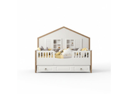 Cornice letto per la camera dei bambini perfetta Mobili per la camera dei bambini Legno chiaro Novità