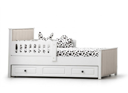 Lettino per bambini Letto in legno Letto funzionale Letto estraibile 200 Legno Bianco