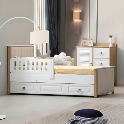Struttura letto per bambini 200 cm Letto per bambini Strutture letto in legno bianco