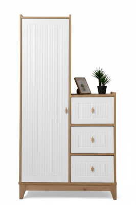 Lussuoso armadio bianco in legno design armadio novità per la camera dei bambini.