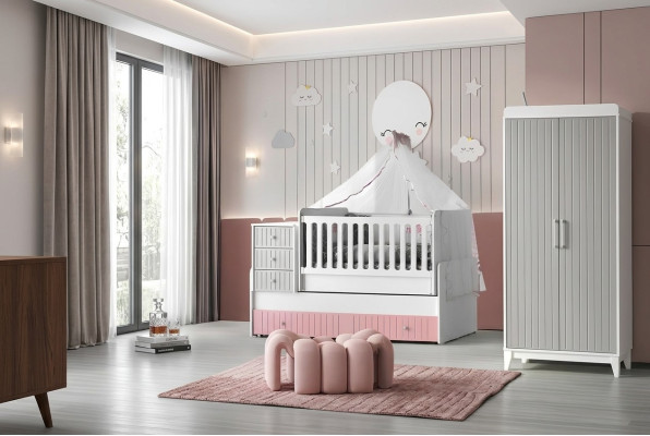 Letto per bambini elegante per neonato Multicolore Mobili perfetti per la tua stanza dei bambini