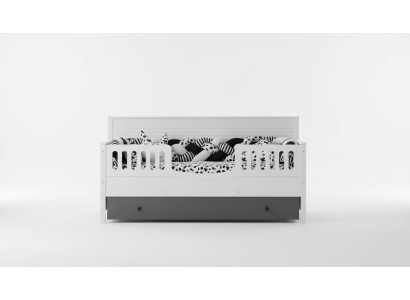 Letto per bambini luminoso. Arredo elegante per la perfetta camera dei bambini.