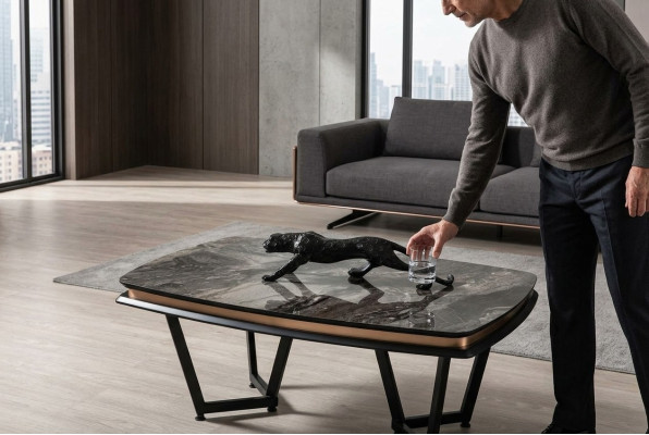 Perfetto design del tavolino da salotto di lusso per il soggiorno moderno in legno Novità.