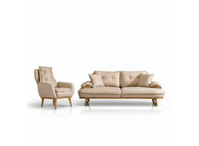 Moderno divano componibile designer a 3 posti poltrona di lusso 3+1 set.