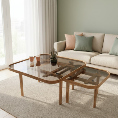 Tavoli in legno moderni Tavolini da salotto di design Tavoli in vetro di lusso