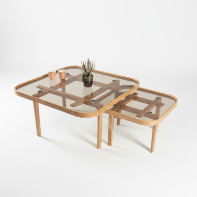 Tavoli in legno moderni Tavolini da salotto di design Tavoli in vetro di lusso