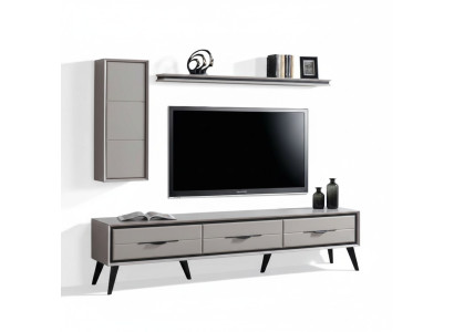 Elegante mobile TV a 3 ante, mobile da parete moderno, scaffale designer.