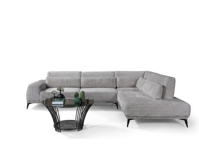 Elegante divano ad angolo a L, lusso del soggiorno, divano sofa.