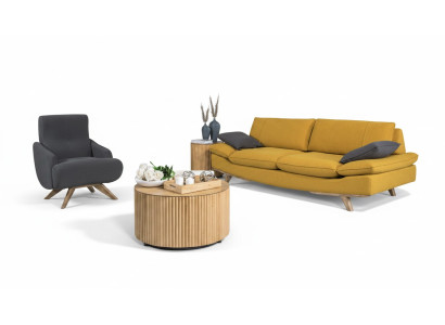 Elegante set da salotto design divano a 3 posti di lusso con poltrona 2 pezzi