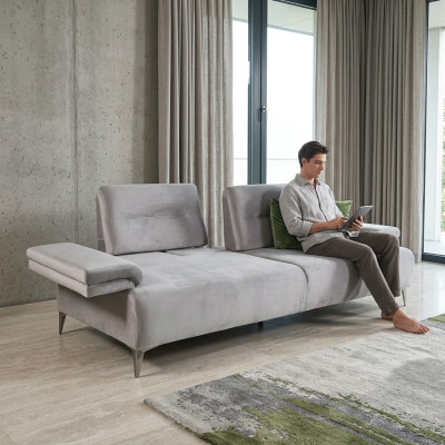 Divano beige chiaro Designer a 3 posti soggiorno Divani di alta qualità , divani moderni.