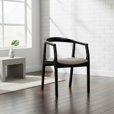 Sedia da pranzo nera beige Sedie da pranzo Sedie da designer con schienale