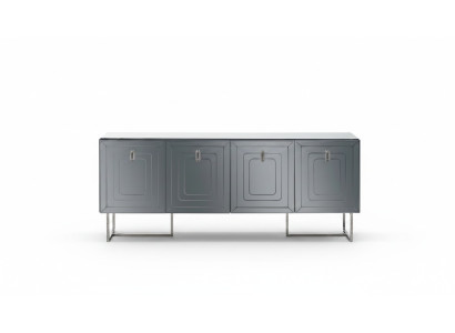 Grigio soggiorno credenza lusso in legno mobile 4 ante cassettiera di design