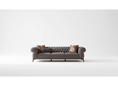 Soggiorno grigio divano set lusso 4 posti designer 3 posti poltrona elegante
