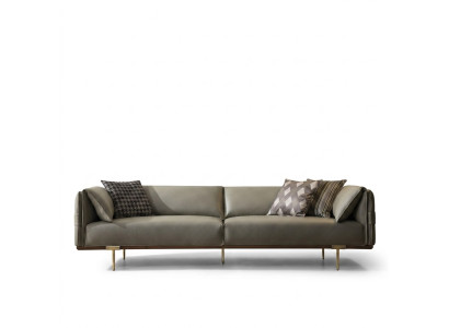 Verde divani in pelle da soggiorno a 3 posti, designer esclusivi divani sofa.