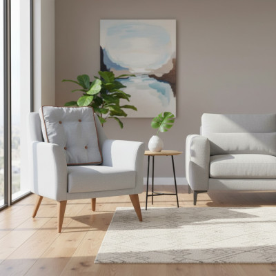 Azzurro poltrona da soggiorno monoposto di design poltrona relax arredamento