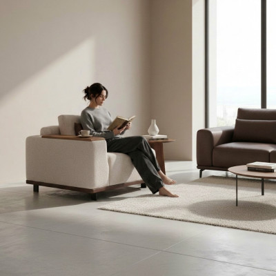 Divano modulare beige Designer Divani a L Forma Mobili da soggiorno Nuovi