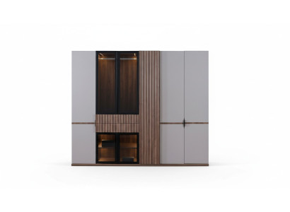 Armadio Armadio da camera da letto Moderno in legno di lusso 260cm