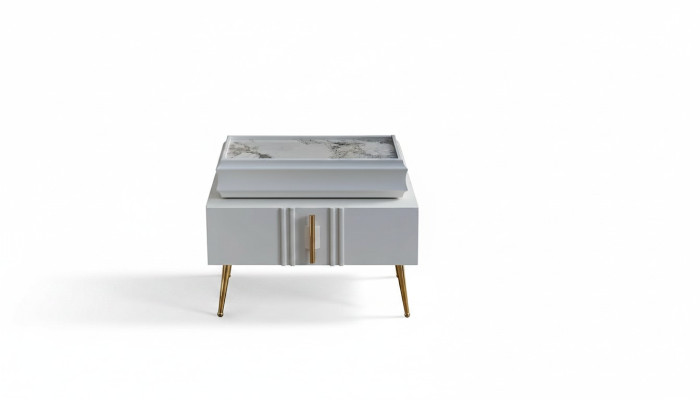 Esclusivi comodini mobili di design Colore beige in camera da letto nuovo