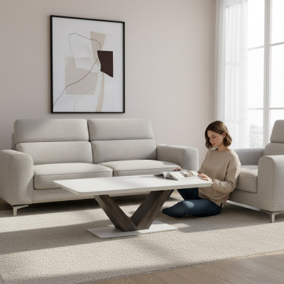 Tavolino design di lusso in legno, elegante mobile da soggiorno, tavoli da salotto