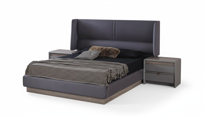 Set da camera da letto di lusso completo Letto 2 comodini Moderno 3 pezzi Nuovo