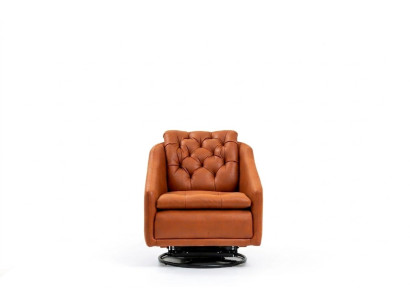 Sedia moderna arancione per il soggiorno, stile mobili designer lounge club 75x90.
