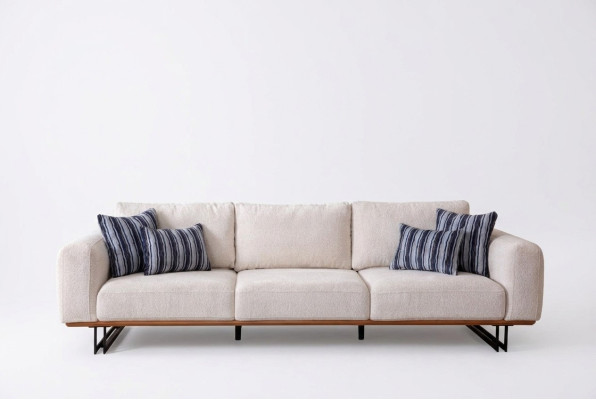 Designer divano a 4 posti Moderno Mobili Colore Bianco in Stile Salotto