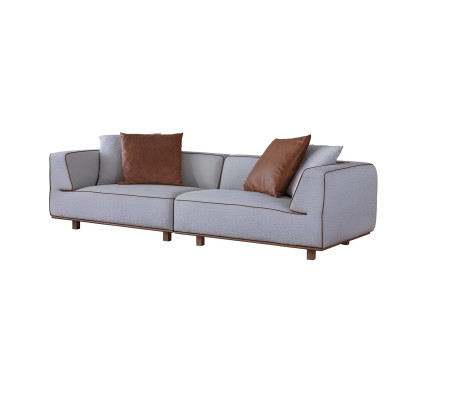 Set da soggiorno di lusso, arredamento completo divano credenza tavolino da salotto 5 pezzi.
