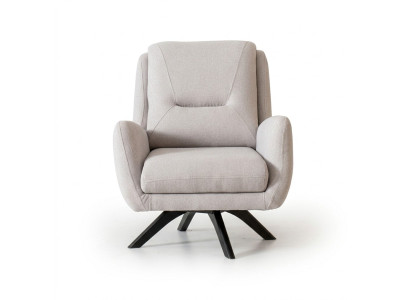 Poltrona Moderna Bianca Soggiorno Sedili Tessuto Design di Lusso Arredamento Lounge Club