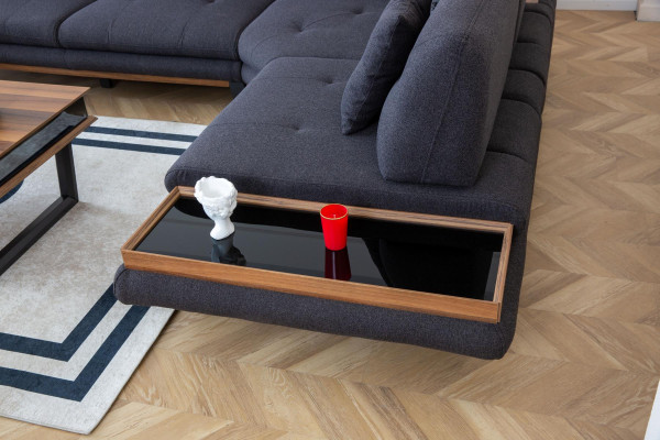 Elegante set soggiorno Moderno Divano angolare 3 pezzi"{^amCouchen}"