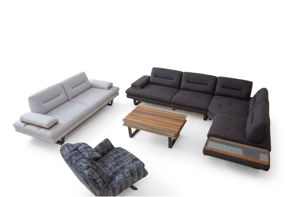 Elegante set soggiorno Moderno Divano angolare 3 pezzi"{^amCouchen}"