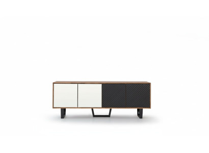Set da pranzo moderno composto da credenza 4 pezzi con 3 specchi novità.