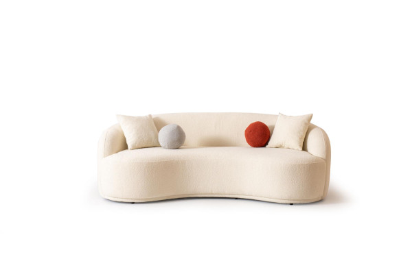 Design Divano Divani semicircolari Divano di lusso Mobili imbottiti 4 posti xxl grande