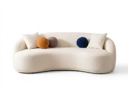 Design Divano Divani semicircolari Divano di lusso Mobili imbottiti 4 posti xxl grande