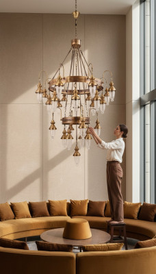 Lampadario a sospensione Lampadario Lampada a cristallo Plafoniera Lampade 120x250