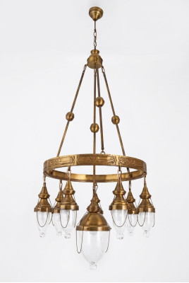 Lampada a soffitto lampadario lampada soggiorno vetro lucido lampade