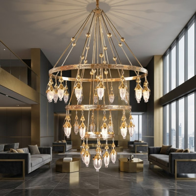Lusso XXL lampada a soffitto lampada lampade lampadario soggiorno lampada 160x280