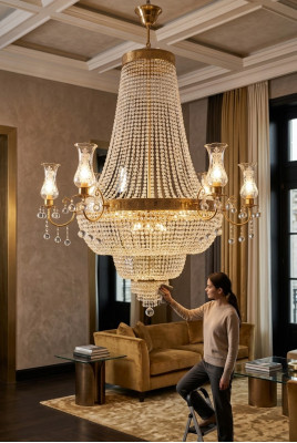 Lampada lampadario lampadario lampadario plafoniera lampade lampada a cristalli 115x160